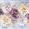 metalizowany rose gold, metalizowany perłowy, metalizowany beż, metalizowany ciemniejszy nude, matowy jaśniejszy nude oraz złote liście
