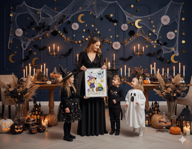 dekoracje na halloween dla dzieci do druku
