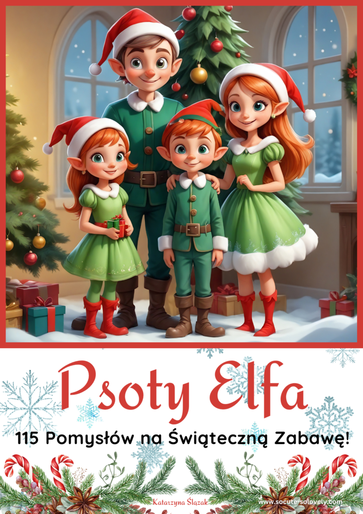 zabawa elf on the shelf, psoty elfa lista pomysłów