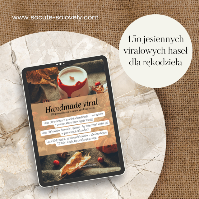 Ebook "Handmade viral" - 150 pomysłów na jesienne viralowe hasła